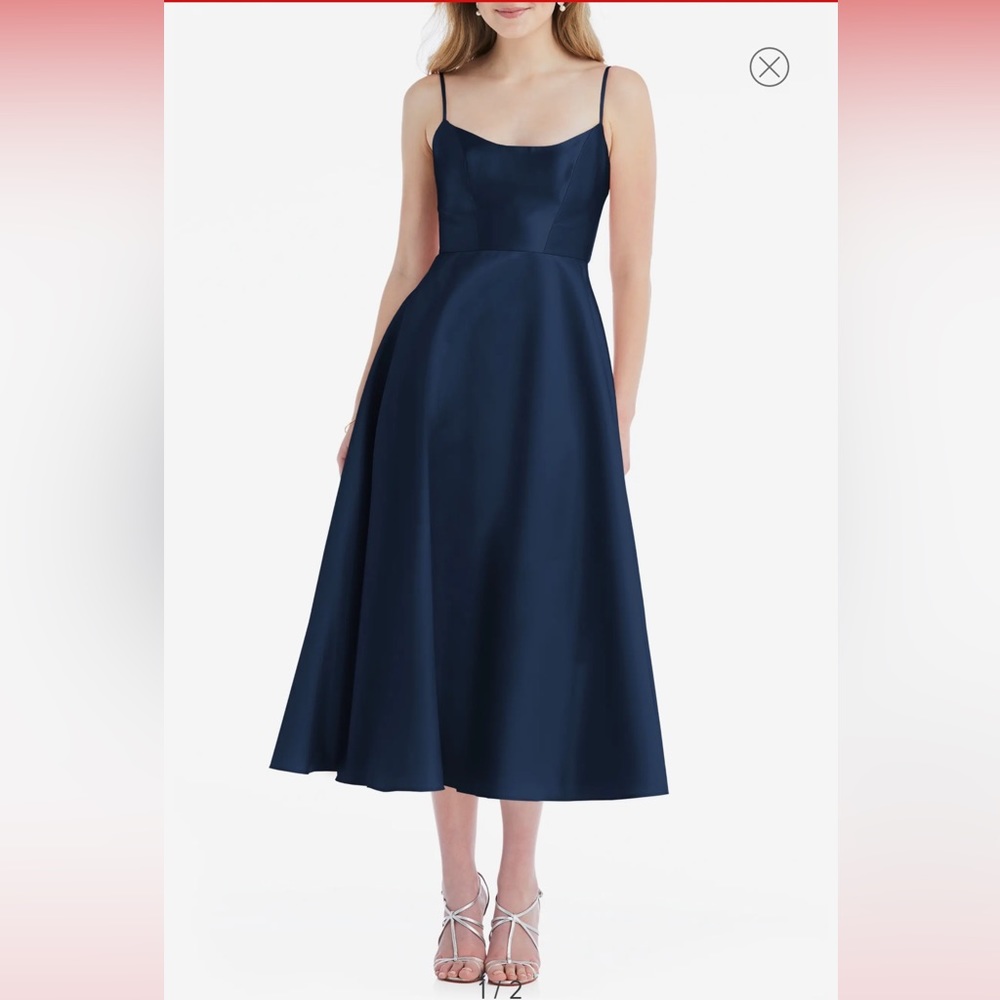 Alfred Sung navy blue dress size 8R NWT!